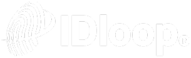 IDloop logo with fingerprint design