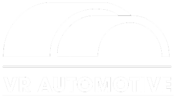 VR Automotive logo with stylized car shapes