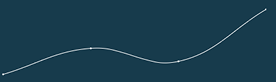 Simple wavy line on dark background