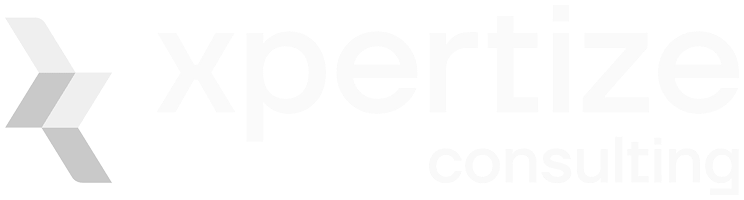 Xpertize Consulting logo with geometric design